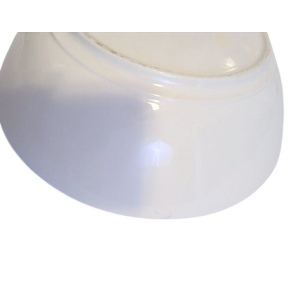 Vintage Hand Painted Ceramic Salad Serving Bowl #744 12" Lemon Motif MCM - Picture 9 of 12